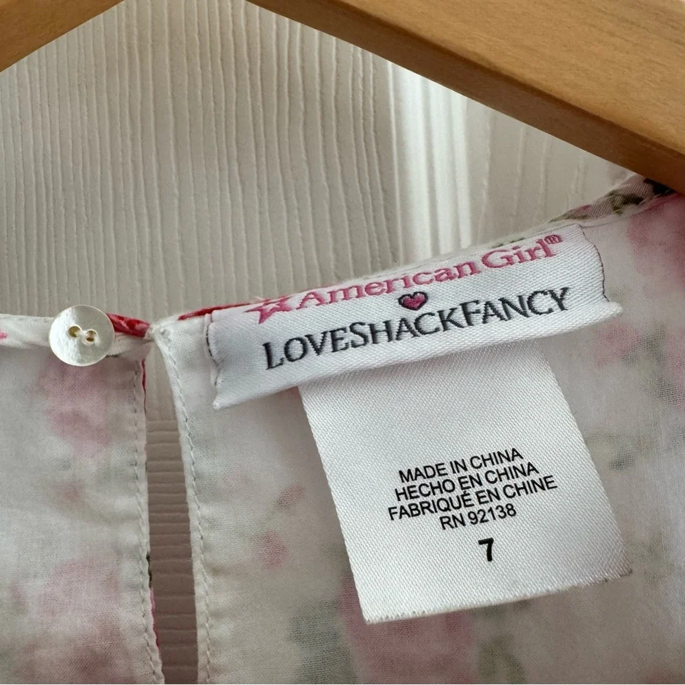 American Girl x LoveShackFancy Floral Dress Size 7